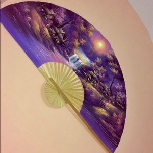 Large wall folding fan